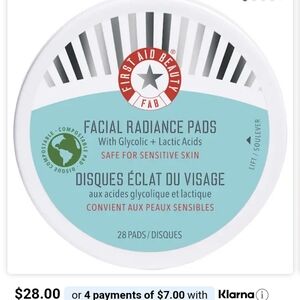 NEW Facial Radiance Pads By First Aid Beauty